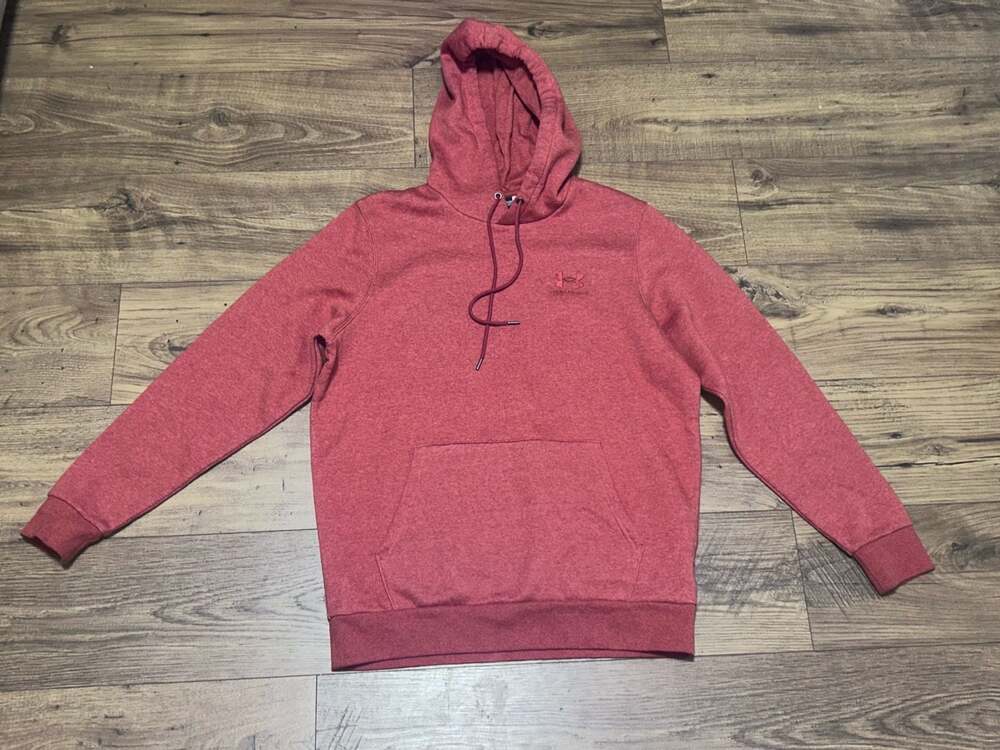 Under Armour Men's Orange Fleece Pullover Hoodie
